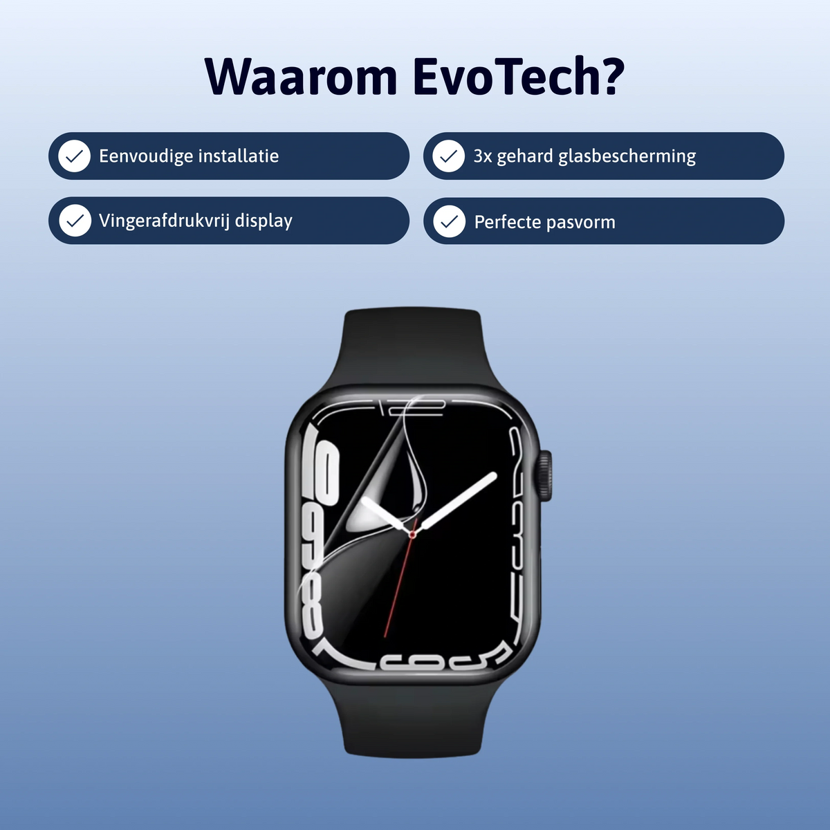 3-in-1 screenprotector Apple Watch