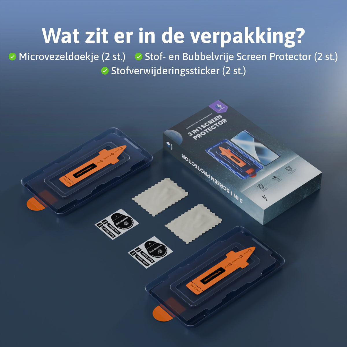 Stof- en Bubbelvrije Screen Protector - Xiaomi