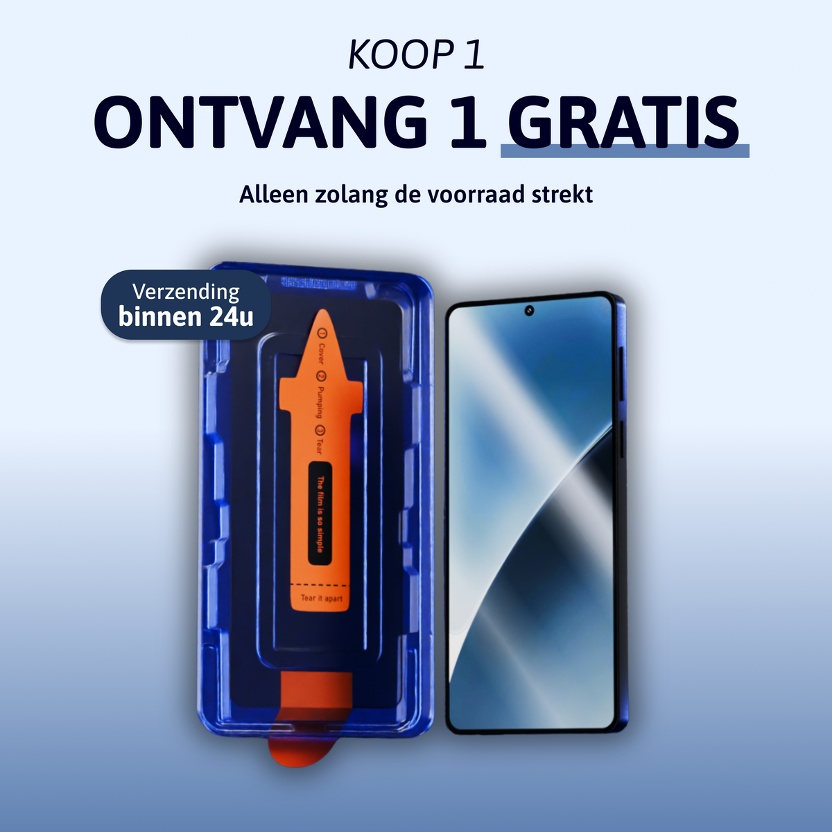 Stof- en Bubbelvrije Screen Protector - Redmi