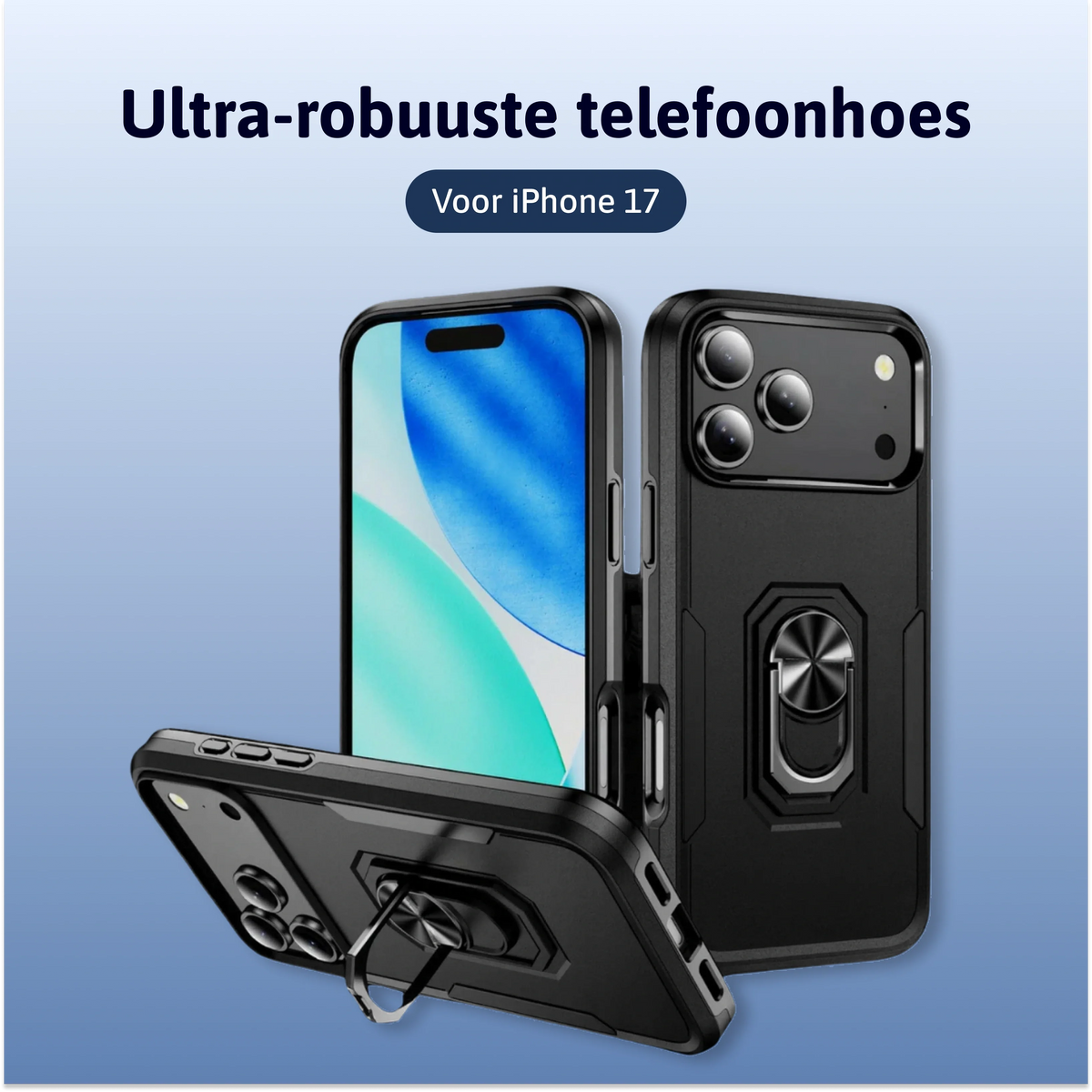 Ultra-robuuste telefoonhoes - iPhone 18 Pro/ 18 Pro Max/ 17/ Air/ Pro/ Pro Max